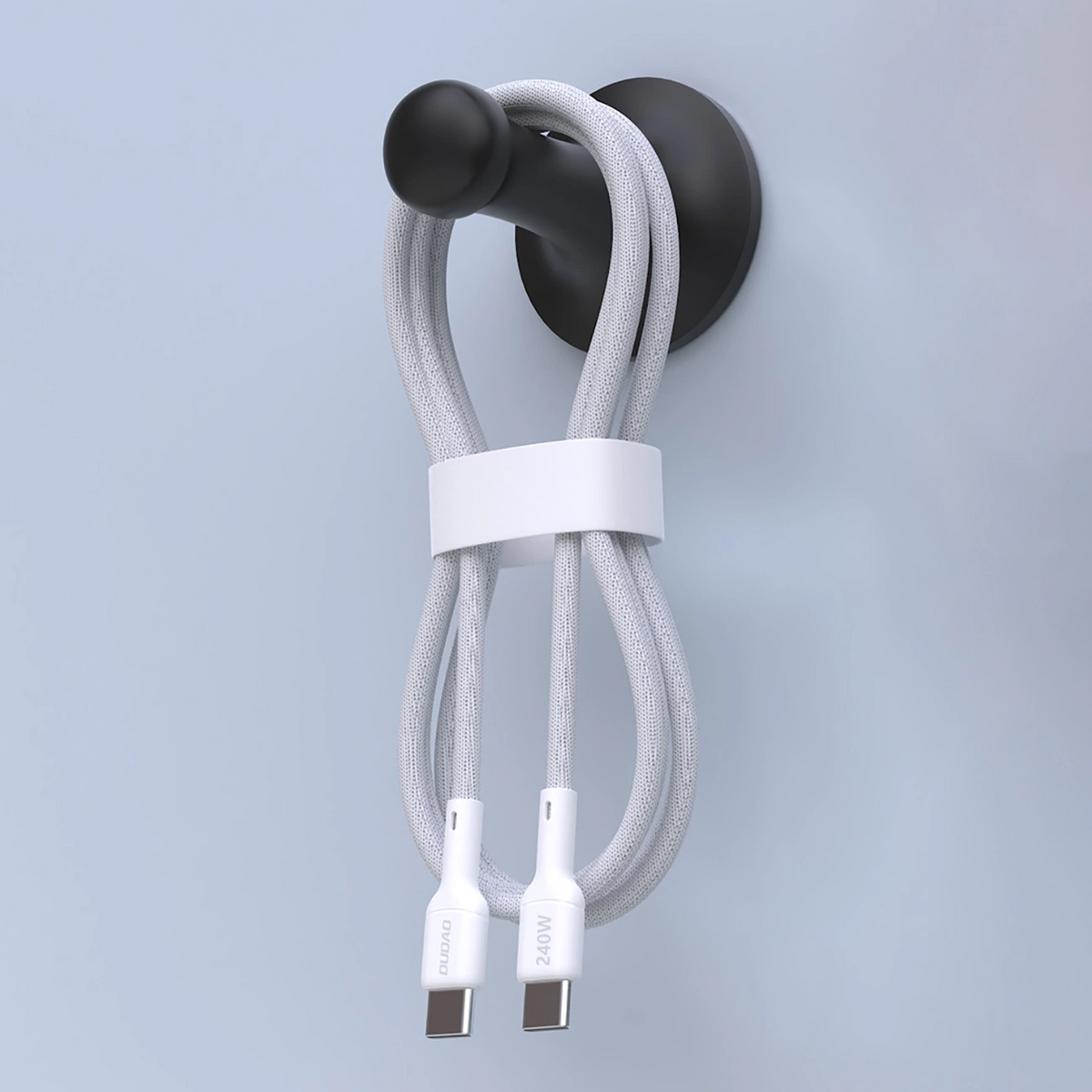 USB-C podatkovni in polnilni kabel - USB-C Dudao L9C Max, 240W, 1,2 m, bel