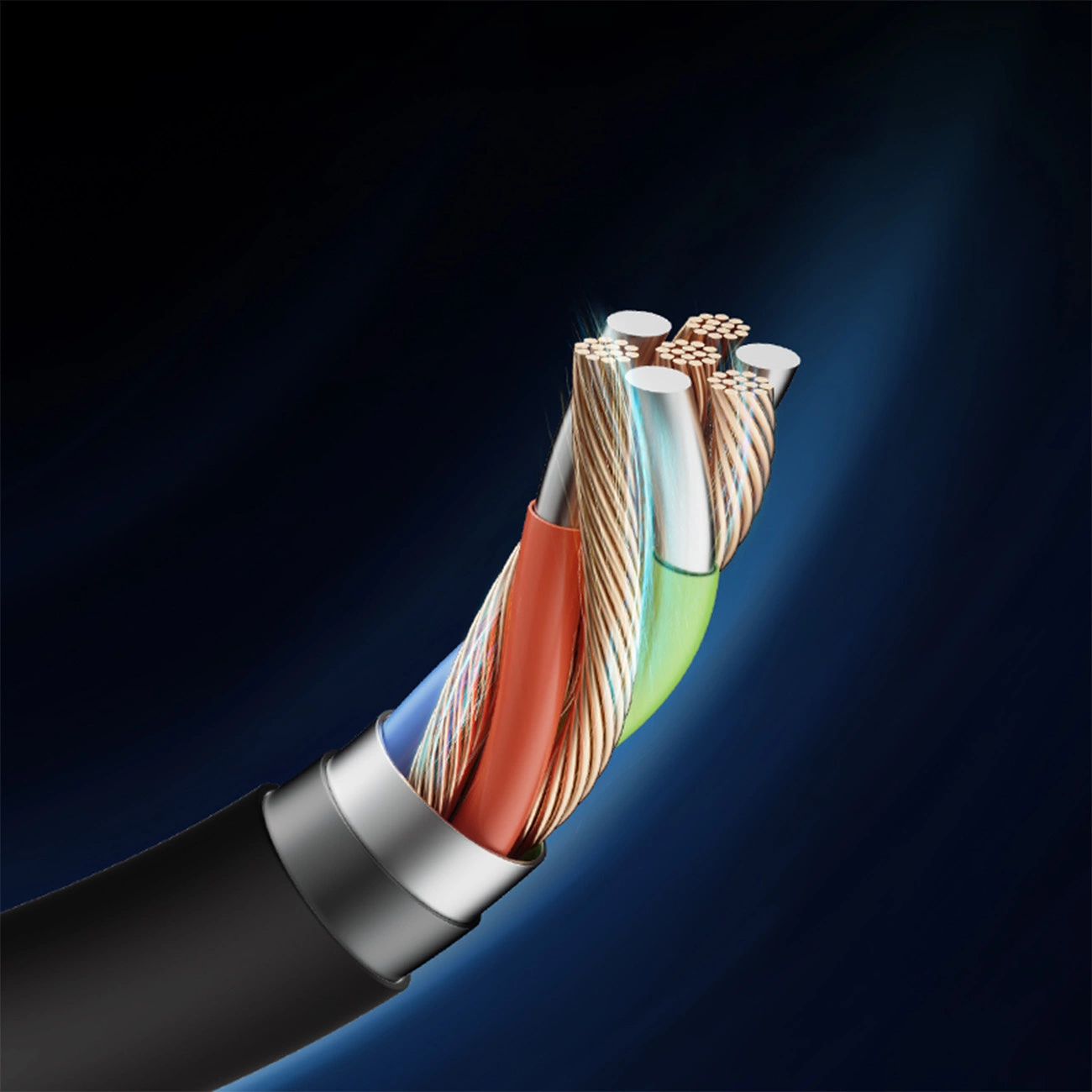 Kabel za prenos podatkov in polnjenje USB-C - USB-C Cuktech, 240W, 1.5m, Črn CKCTC615NCBK