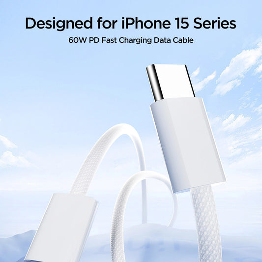 Podatkovni in polnilni kabel USB-C - USB-C Joyroom S-A45, 60 W, 1 m, bel