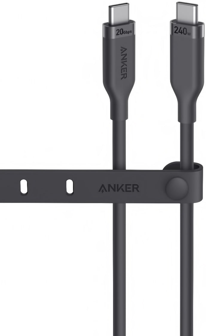 USB-C Data and Charging Cable - USB-C Anker, 240W, 0.9m, Black A80N1H11