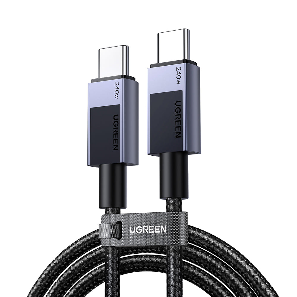 Kabel za prenos podatkov in polnjenje USB-C - USB-C UGREEN L513, 240W, 2m, črn