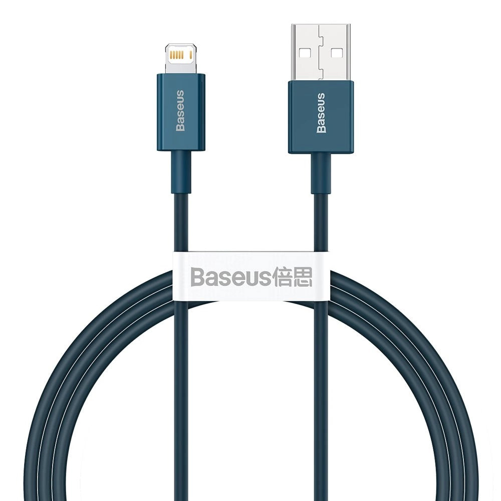 Podatkovni in polnilni kabel USB-A - Lightning Baseus Superior Series, 20 W, 1 m, modri CALYS-A03