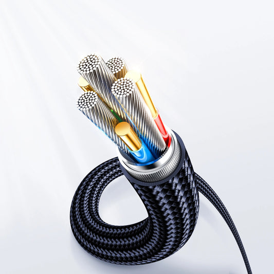 Kabel za prenos podatkov in polnjenje USB-C - USB-C Joyroom A4 Display, 100W, 1.2m, Modra