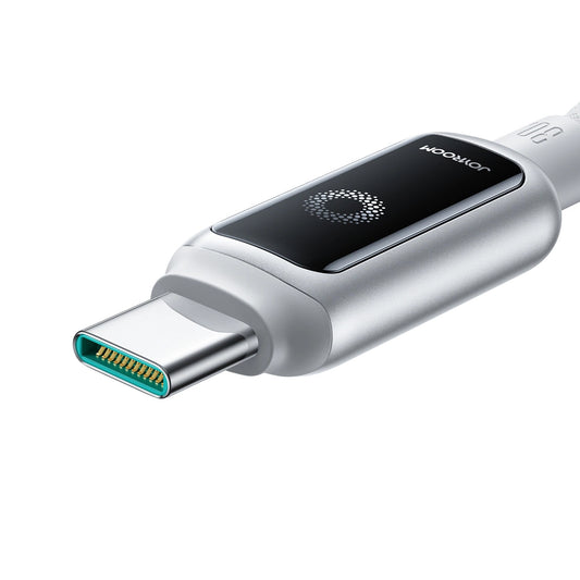 Kabel za podatke in polnjenje USB-C - USB-C Joyroom S-A55 StarFlight Display, 100W, 1.2m, Bel