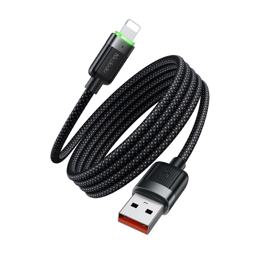 Kabel za podatke in polnjenje USB-A - Lightning McDodo CA-6000 Self Winding, 18W, 1.2m, črn