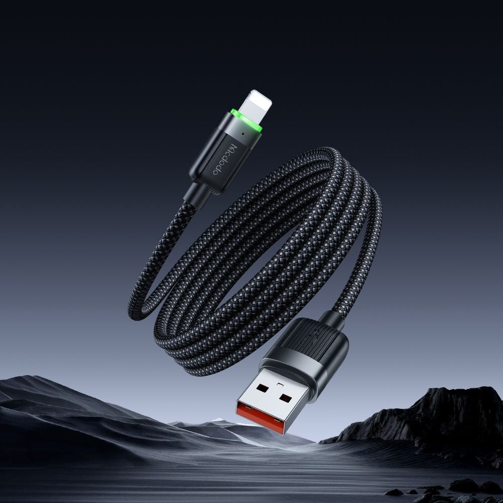 Kabel za podatke in polnjenje USB-A - Lightning McDodo CA-6000 Self Winding, 18W, 1.2m, črn