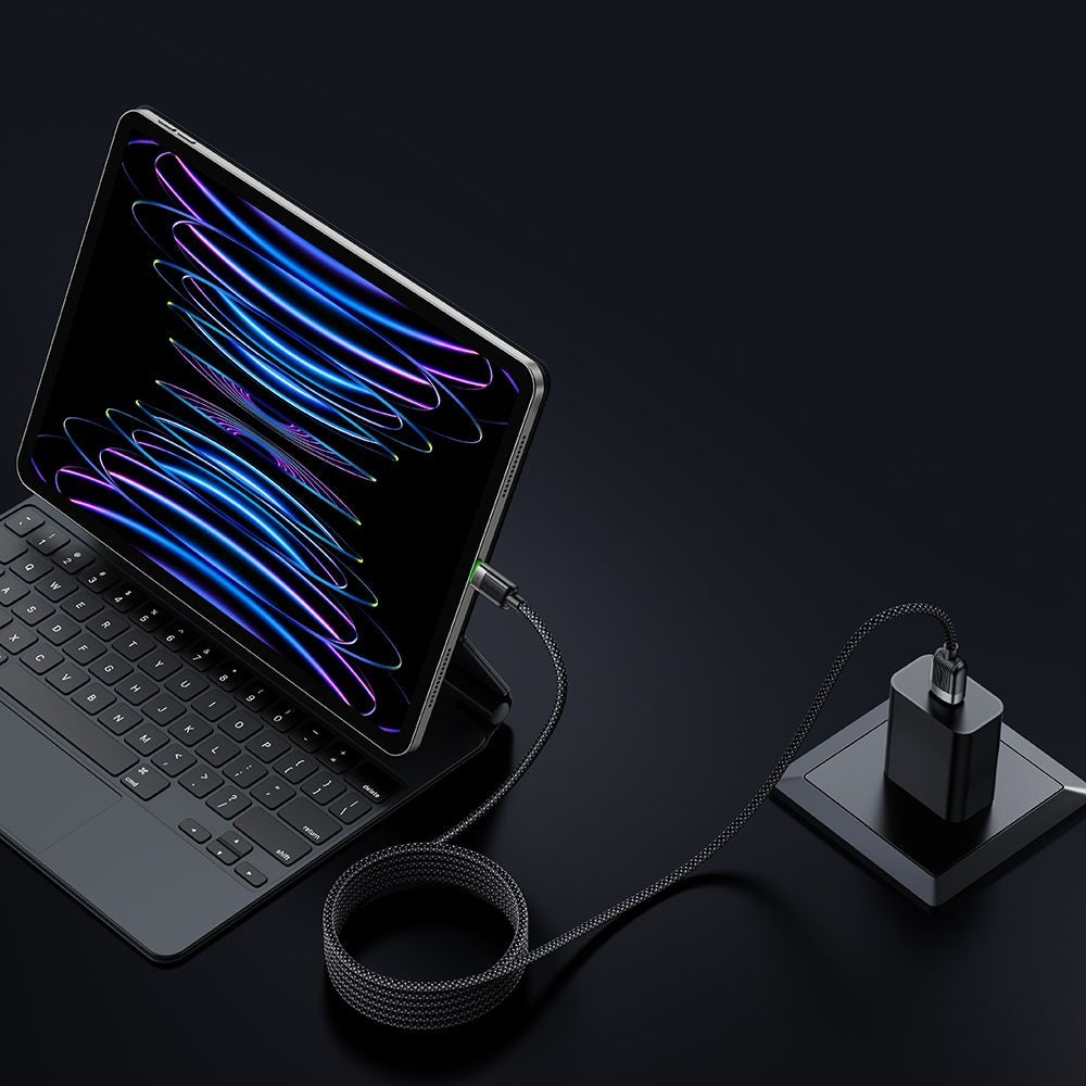 Kabel za podatke in polnjenje USB-A - Lightning McDodo CA-6000 Self Winding, 18W, 1.2m, črn