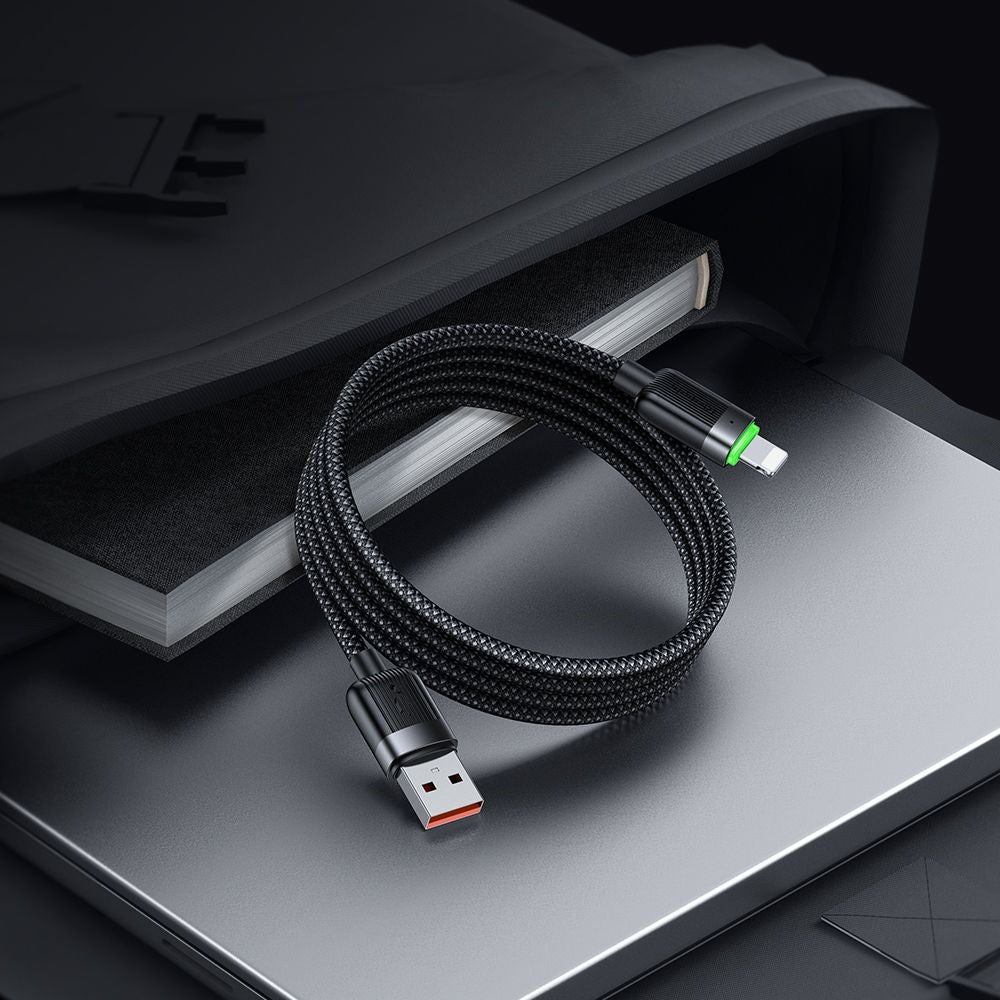 Kabel za podatke in polnjenje USB-A - Lightning McDodo CA-6000 Self Winding, 18W, 1.2m, črn