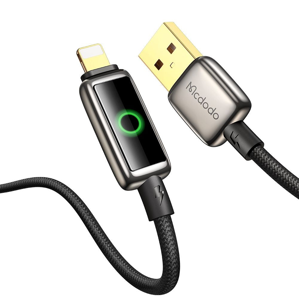 Kabel za podatke in polnjenje USB-A - Lightning McDodo CA-6590 Auto Power Off, 18W, 1.2m, črn