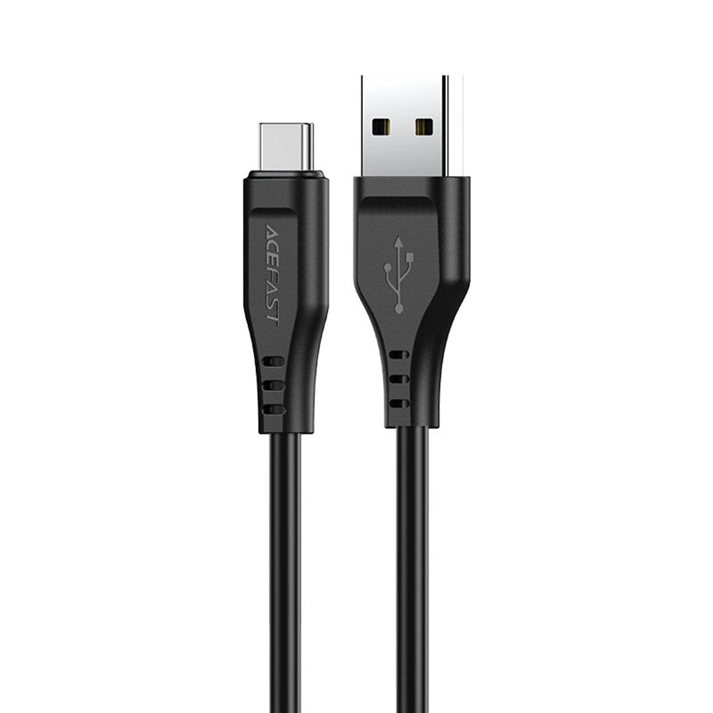 Podatkovni in polnilni kabel USB-A - USB-C Acefast C3-03, 60W, 1.2m, črn