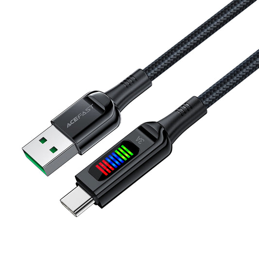 Kabel za prenos podatkov in polnjenje USB-A - USB-C Acefast C7-04, 18W, 1.2m, črn