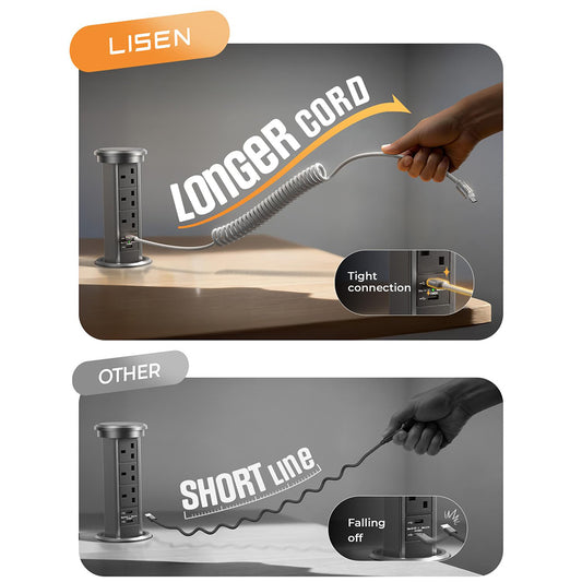 Podatkovni in polnilni kabel USB-A - USB-C Lisen L114, 15W, 1m, siva YL0125030001