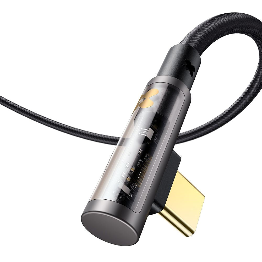 Podatkovni in polnilni kabel USB-A - USB-C McDodo CA-3380 Angled, 100W, 1.2m, Črn