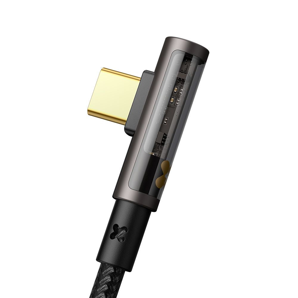 Podatkovni in polnilni kabel USB-A - USB-C McDodo CA-3380 Angled, 100W, 1.2m, Črn