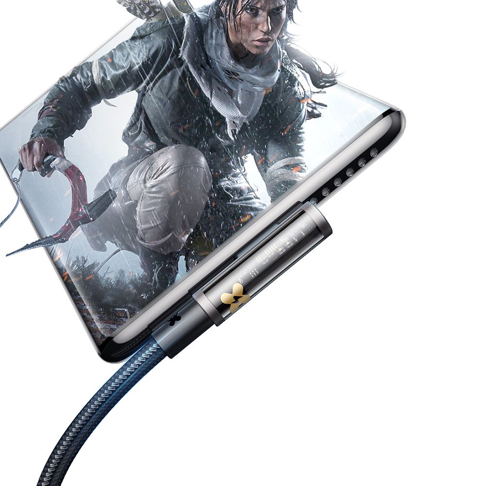 Podatkovni in polnilni kabel USB-A - USB-C McDodo CA-3380 Angled, 100W, 1.2m, Črn