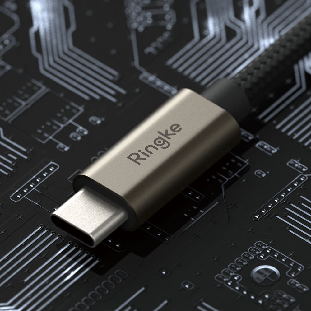 Kabel za podatke in polnjenje USB-A - USB-C Ringke, 60W, 2m, črn