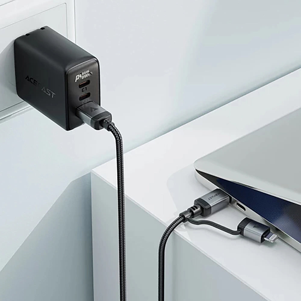 Kabel za podatke in polnjenje USB-C - Lightning / USB-C Acefast C20-01, 60W, 1.2m, črn