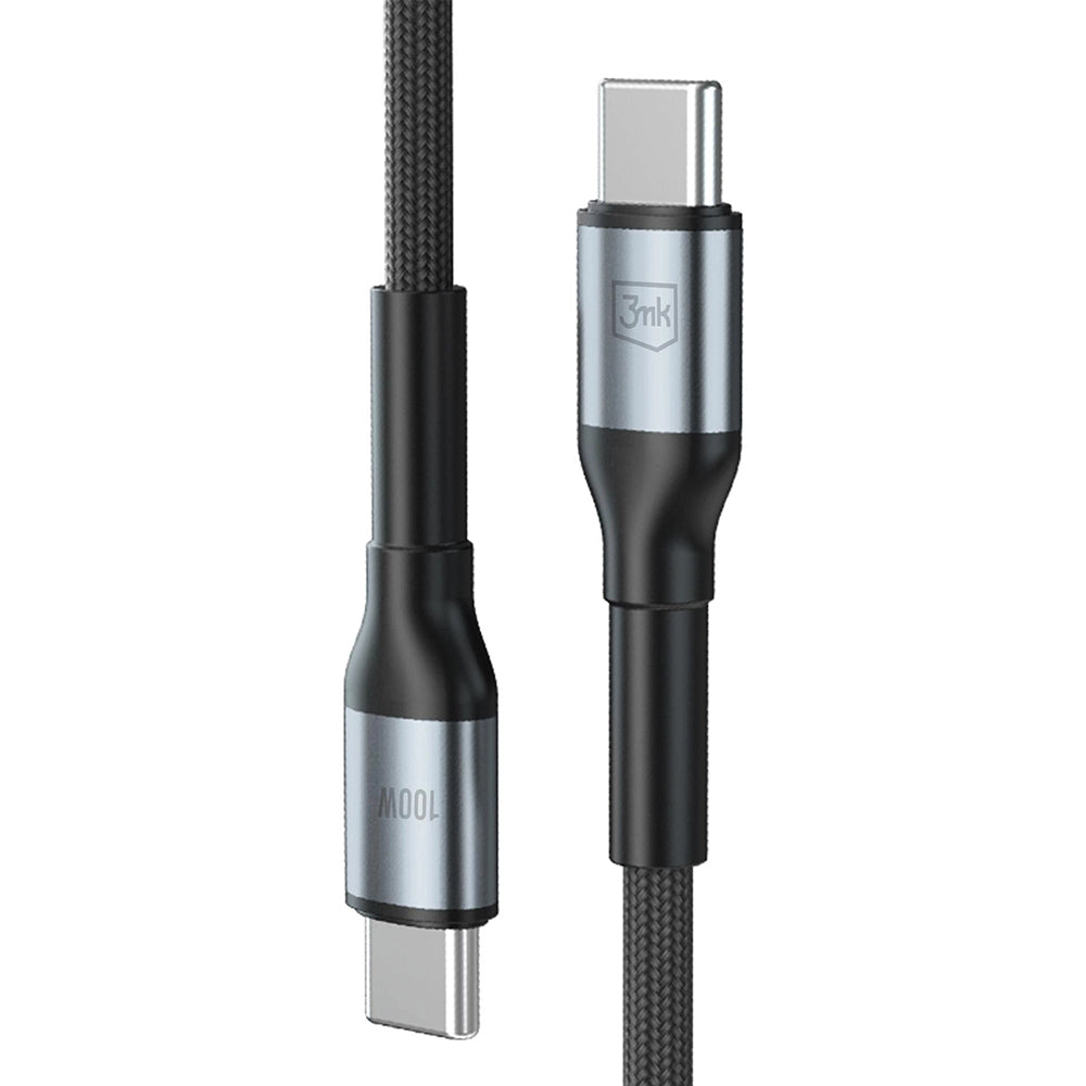 Kabel za podatke in polnjenje USB-C - USB-C 3MK Hyper N, 100W, 1m, črn