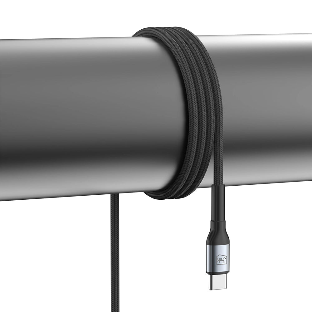 Kabel za podatke in polnjenje USB-C - USB-C 3MK Hyper N, 100W, 1m, črn