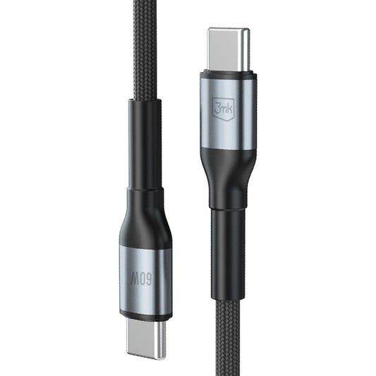 Kabel za podatke in polnjenje USB-C - USB-C 3MK Hyper N, 60W, 2m, črn