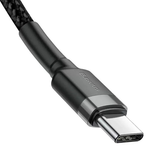 Kabel za podatke in polnjenje USB-C - USB-C Baseus Cafule, 60W, 2m, Set 3 kosi, Črn S0TV002132