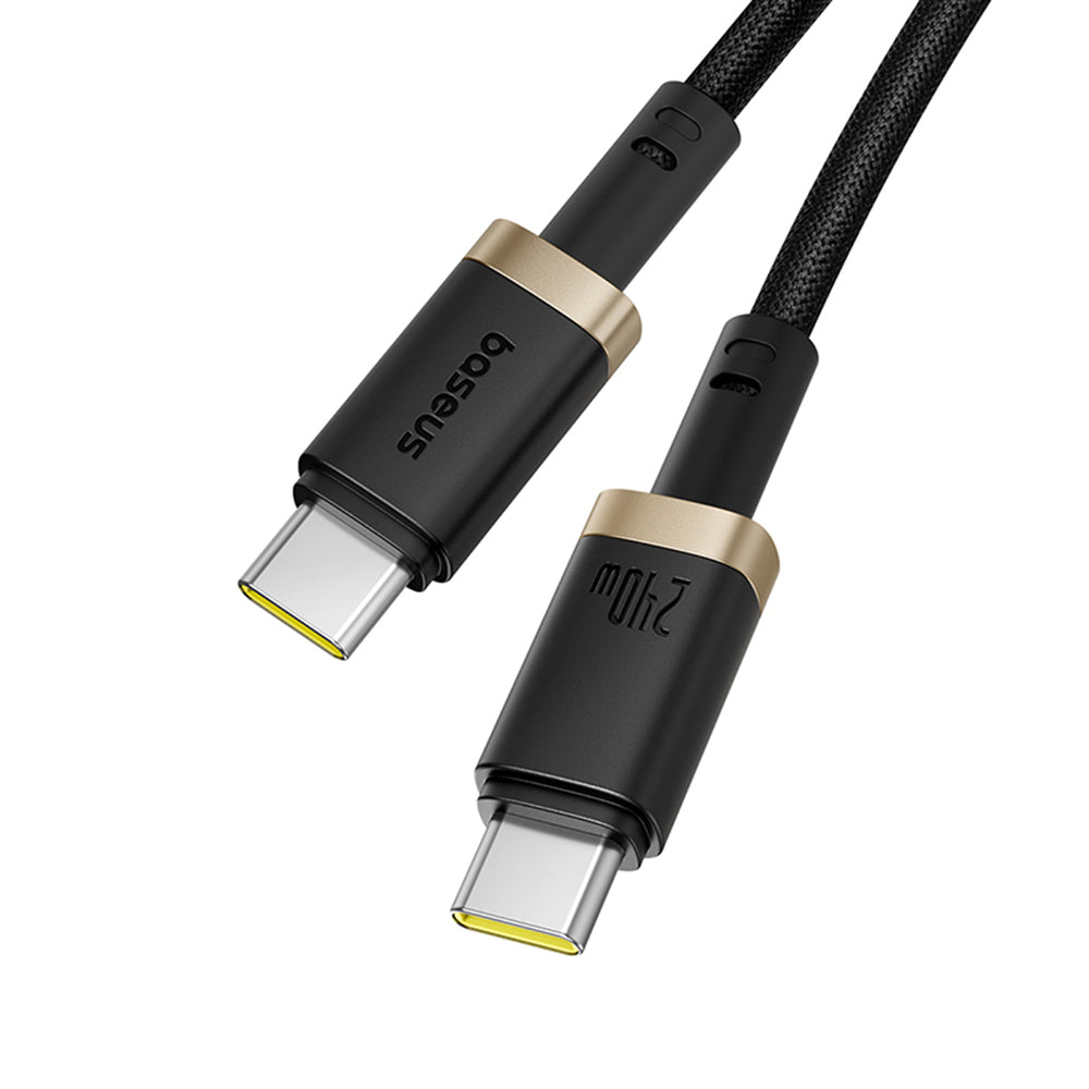 Podatkovni in polnilni kabel USB-C - USB-C Baseus Dura, 240W, 1m, Zlato Črn P10377803U03-00