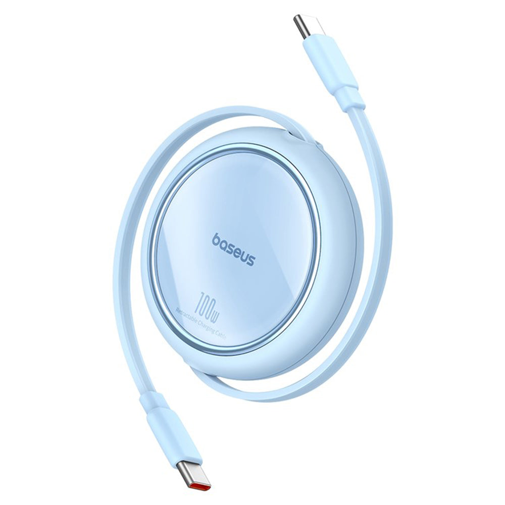 Kabel za podatke in polnjenje USB-C - USB-C Baseus Free2Draw Mini Retractable, 100W, 1m, modra P10364500311-00