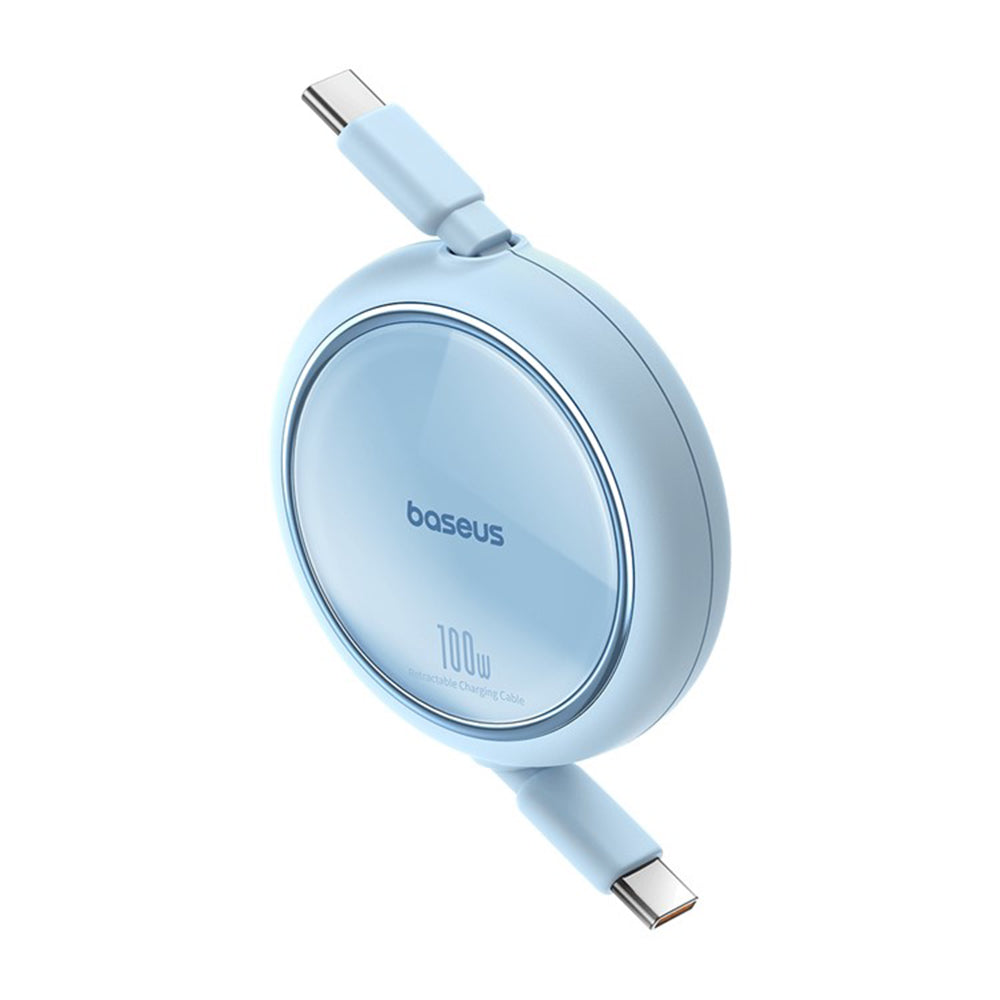 Kabel za podatke in polnjenje USB-C - USB-C Baseus Free2Draw Mini Retractable, 100W, 1m, modra P10364500311-00