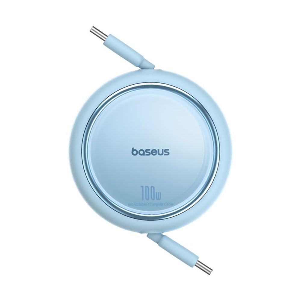 Kabel za podatke in polnjenje USB-C - USB-C Baseus Free2Draw Mini Retractable, 100W, 1m, modra P10364500311-00