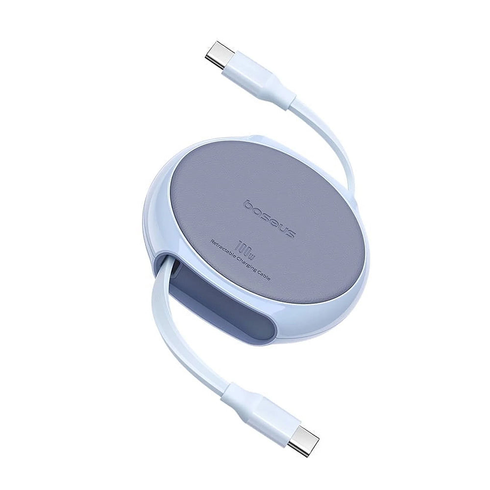 Kabel za podatke in polnjenje USB-C - USB-C Baseus Pathfinder Retractable, 100W, 1m, modra P10368400311-00