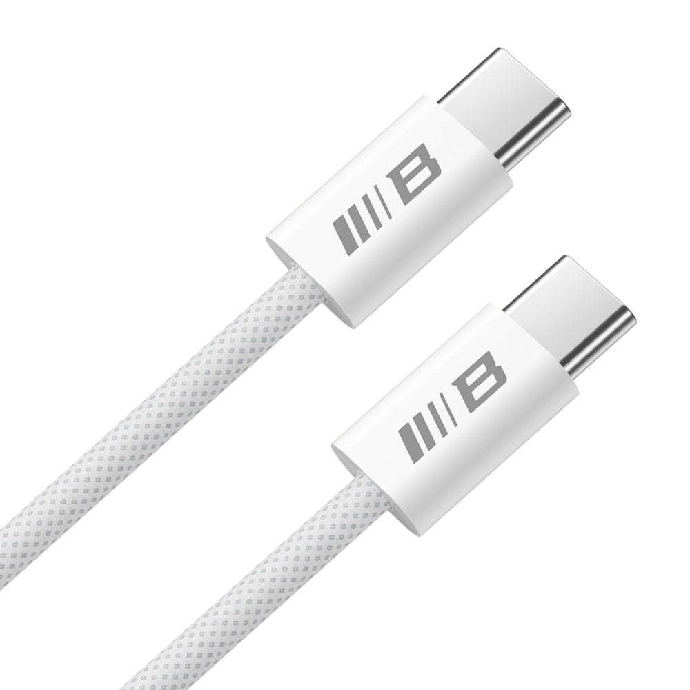 Kabel za prenos podatkov in polnjenje USB-C - USB-C Blueo, 100W, 1.2m, Bel