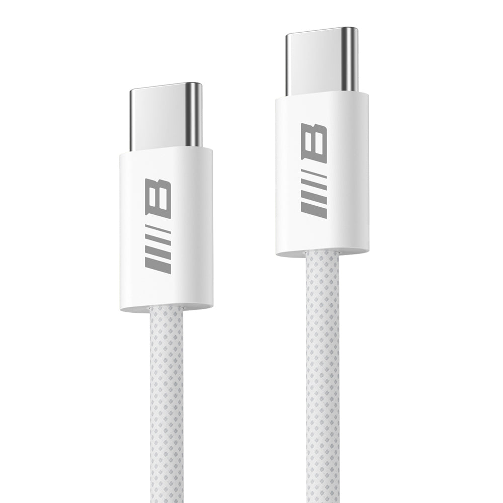 Kabel za prenos podatkov in polnjenje USB-C - USB-C Blueo, 100W, 1.2m, Bel