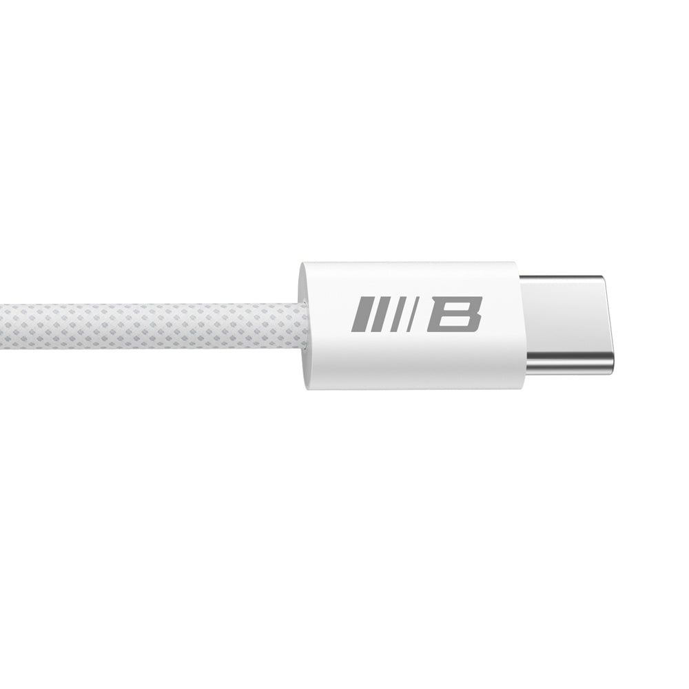 Kabel za prenos podatkov in polnjenje USB-C - USB-C Blueo, 100W, 1.2m, Bel
