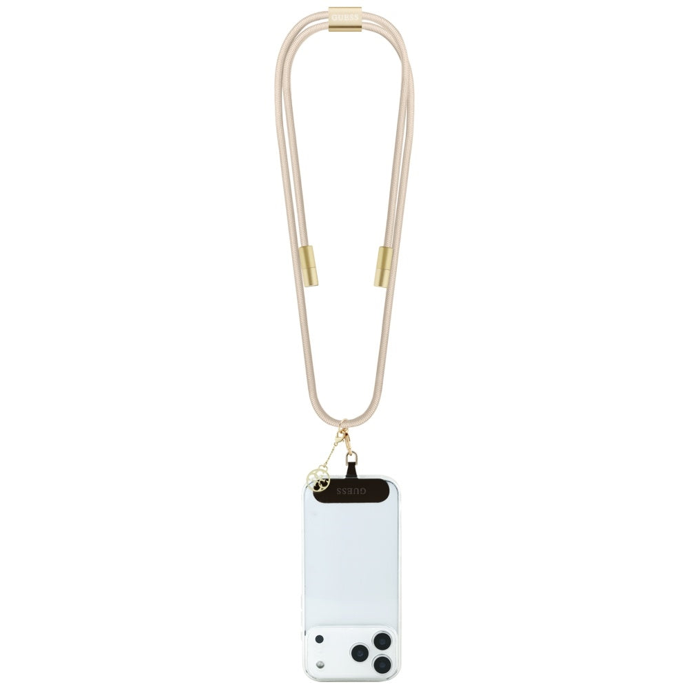 Kabel za prenos podatkov in polnjenje USB-C - USB-C Guess CBDY 4G Charm, 100W, 1,5m, Bež