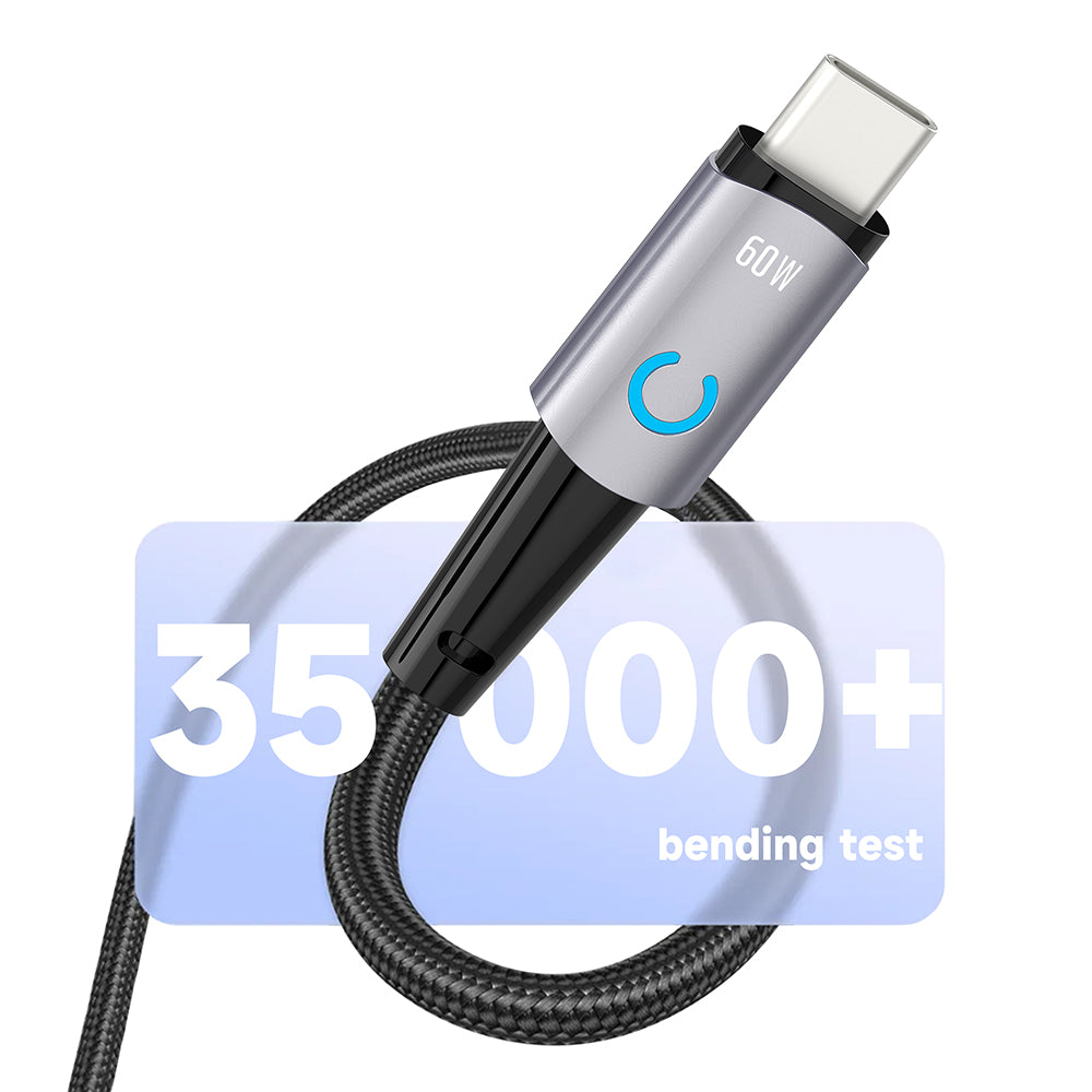 Kabel za podatke in polnjenje USB-C - USB-C Lito LD10CC, 60W, 1m, črn.
