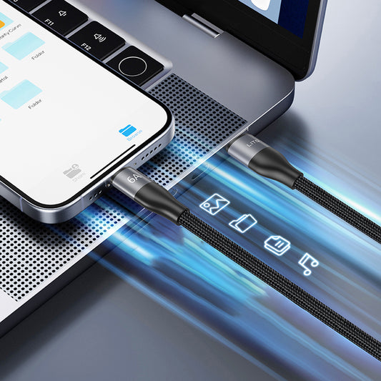 Kabel za podatke in polnjenje USB-C - USB-C Lito LD25CC, 100W, 2m, Siv