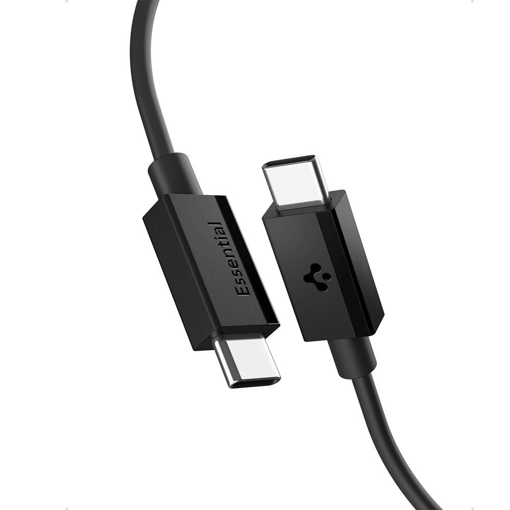 USB-C Data and Charging Cable - USB-C Spigen Essential, 60W, 2m, Black ACA08720