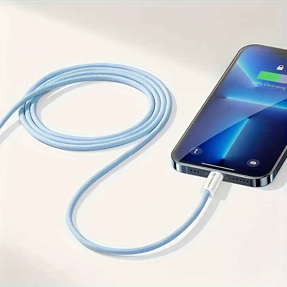 Podatkovni in polnilni kabel USB-C - USB-C Techsuit PCB114D, 60W, 1m, Modra