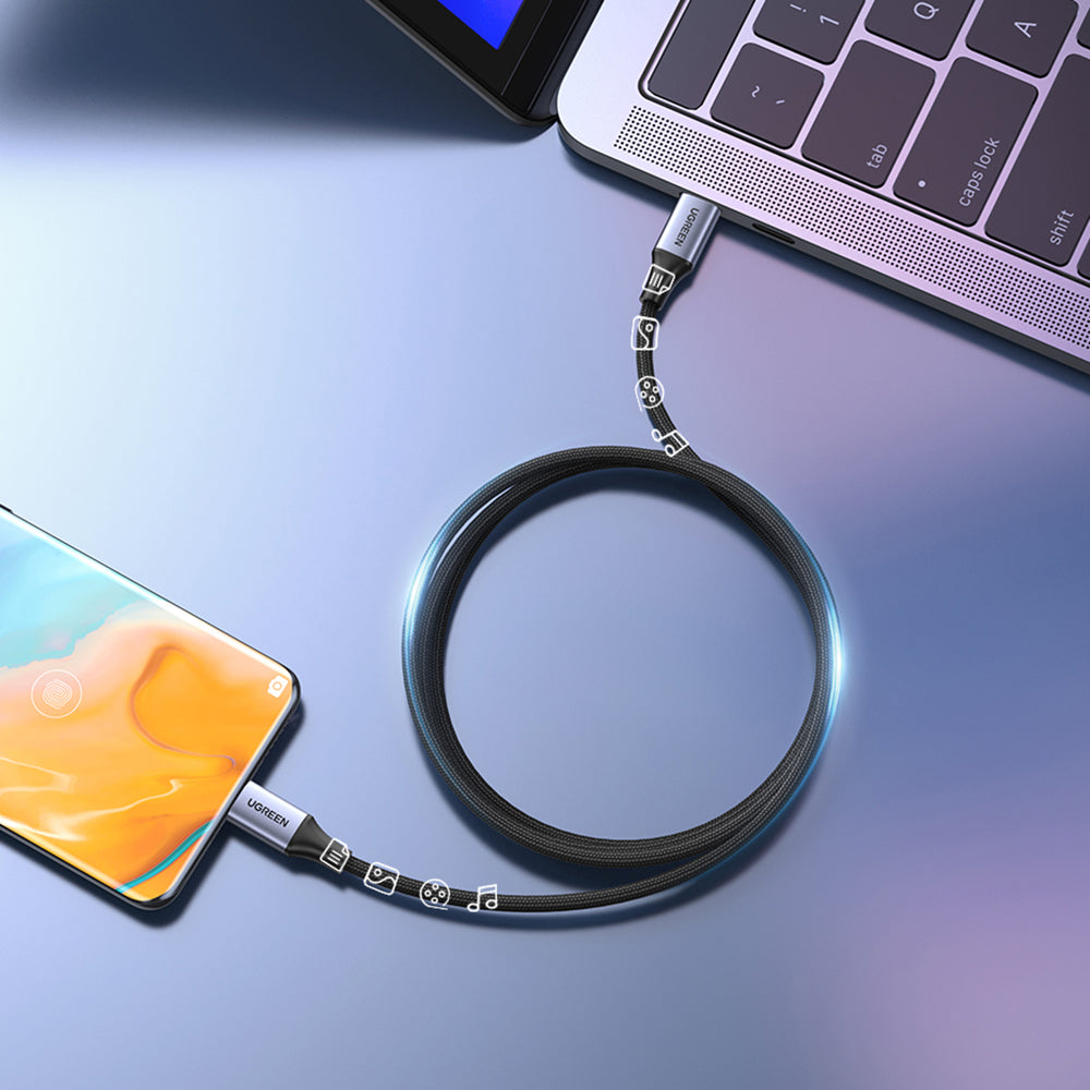 USB-C Data and Charging Cable - USB-C UGREEN US535, 240W, 1m, Gray