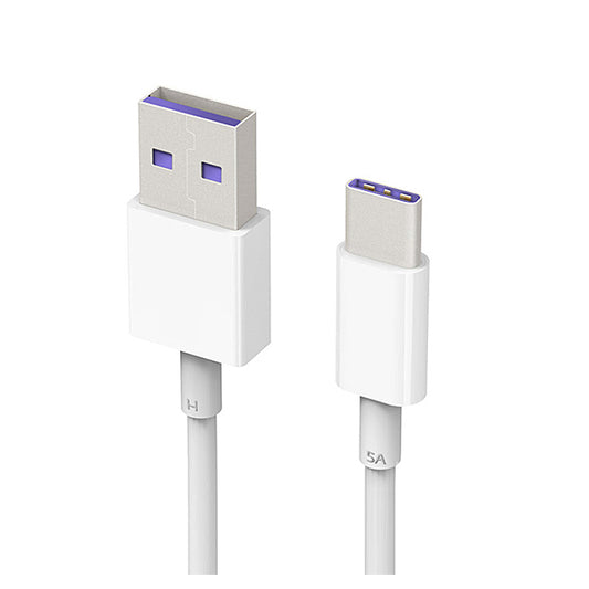 Podatkovni in polnilni kabel USB-A - USB-C Huawei AP71, 40 W, 1 m, bel 4072007
