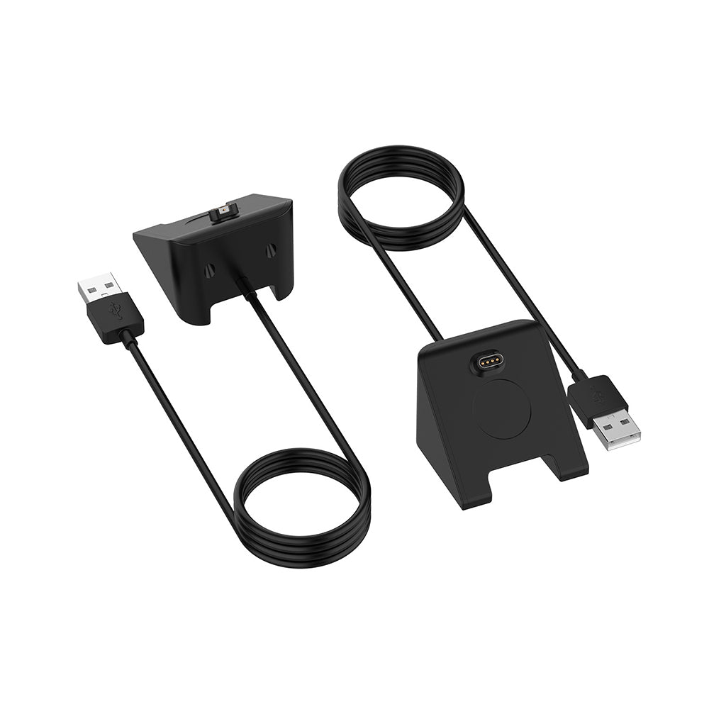 Polnilni kabel Techsuit TGC3 za Garmin Fenix 5 Plus / 7X / 6X / 6 / 5, USB-A, Črn