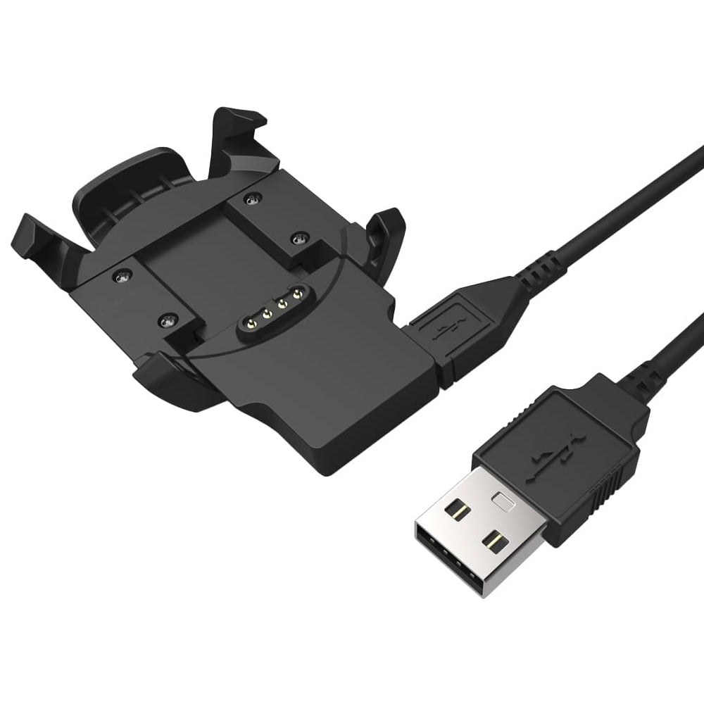 Polnilni kabel Techsuit TGC5 za Garmin Fenix 3 Sapphire / 3 HR / 3, USB-A, Črn
