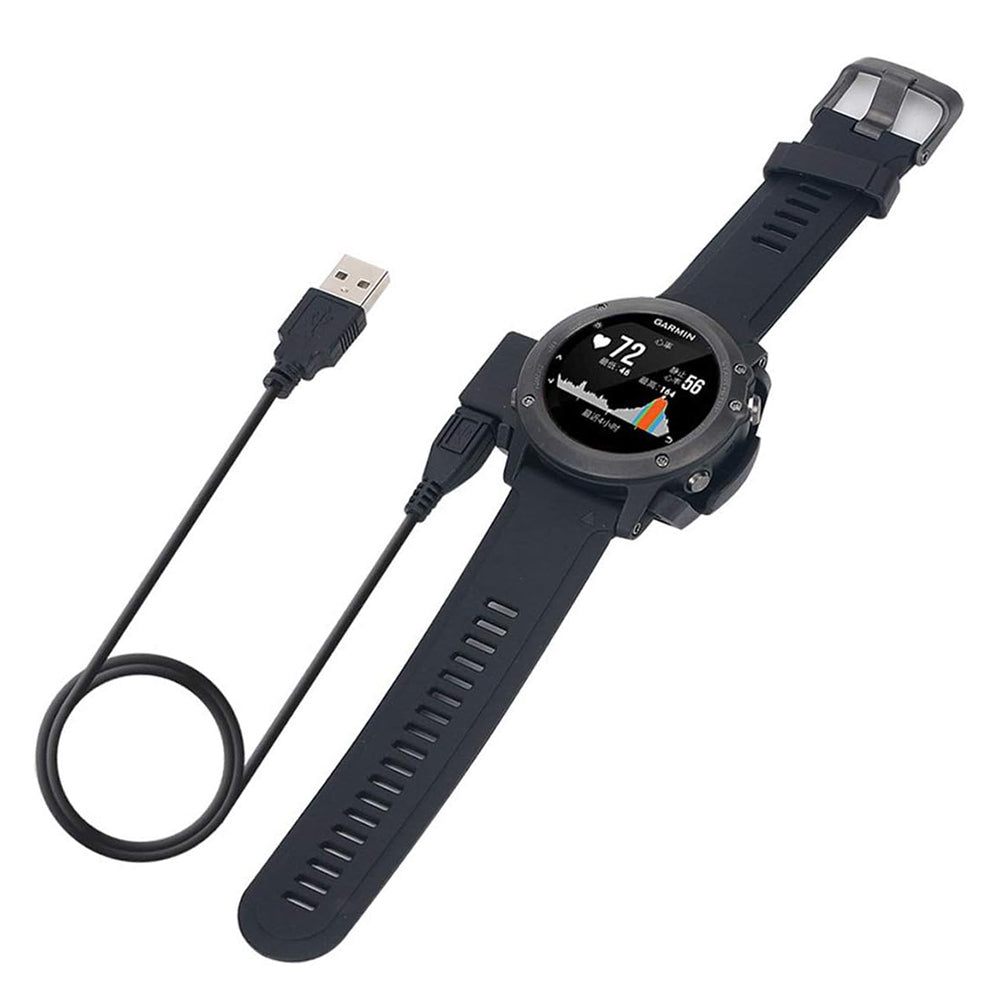 Polnilni kabel Techsuit TGC5 za Garmin Fenix 3 Sapphire / 3 HR / 3, USB-A, Črn