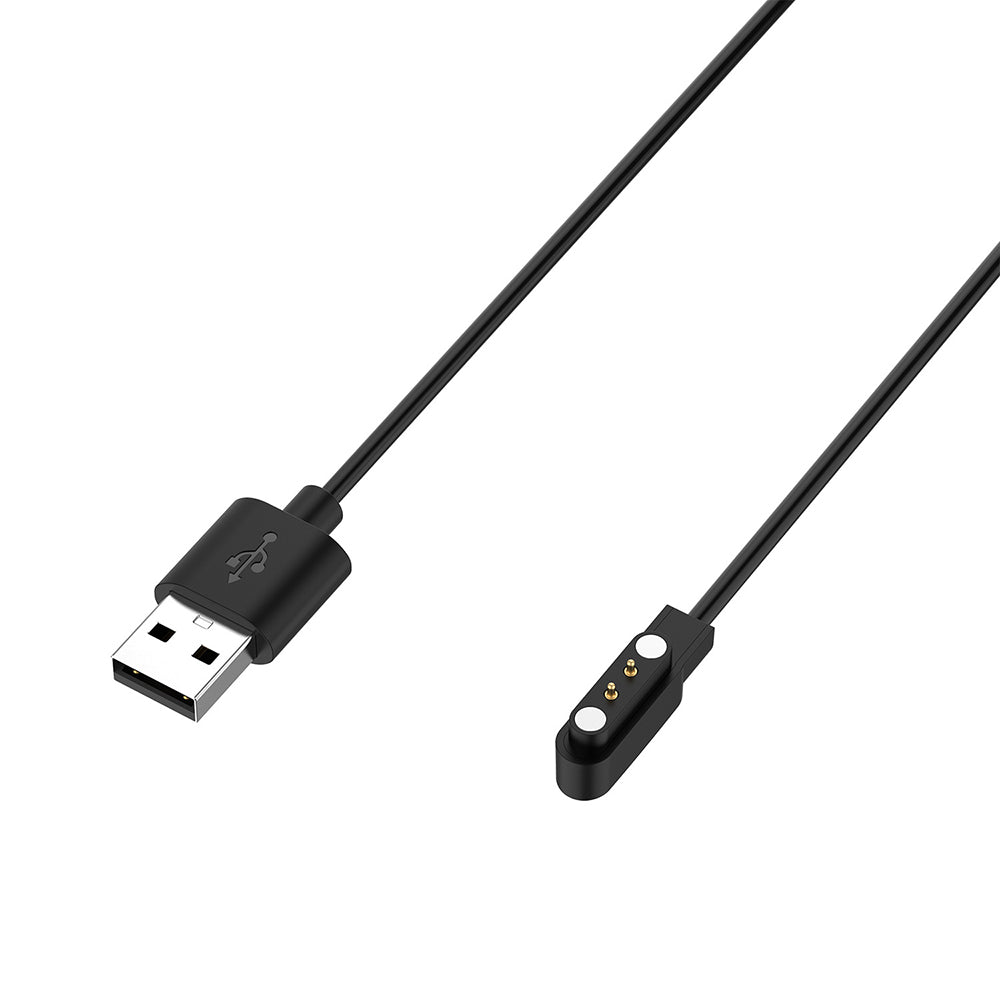 Polnilni kabel Techsuit TXC4 za Oneplus Nord Watch / Haylou Bling LS12 / RT LS05S, USB-A, črn