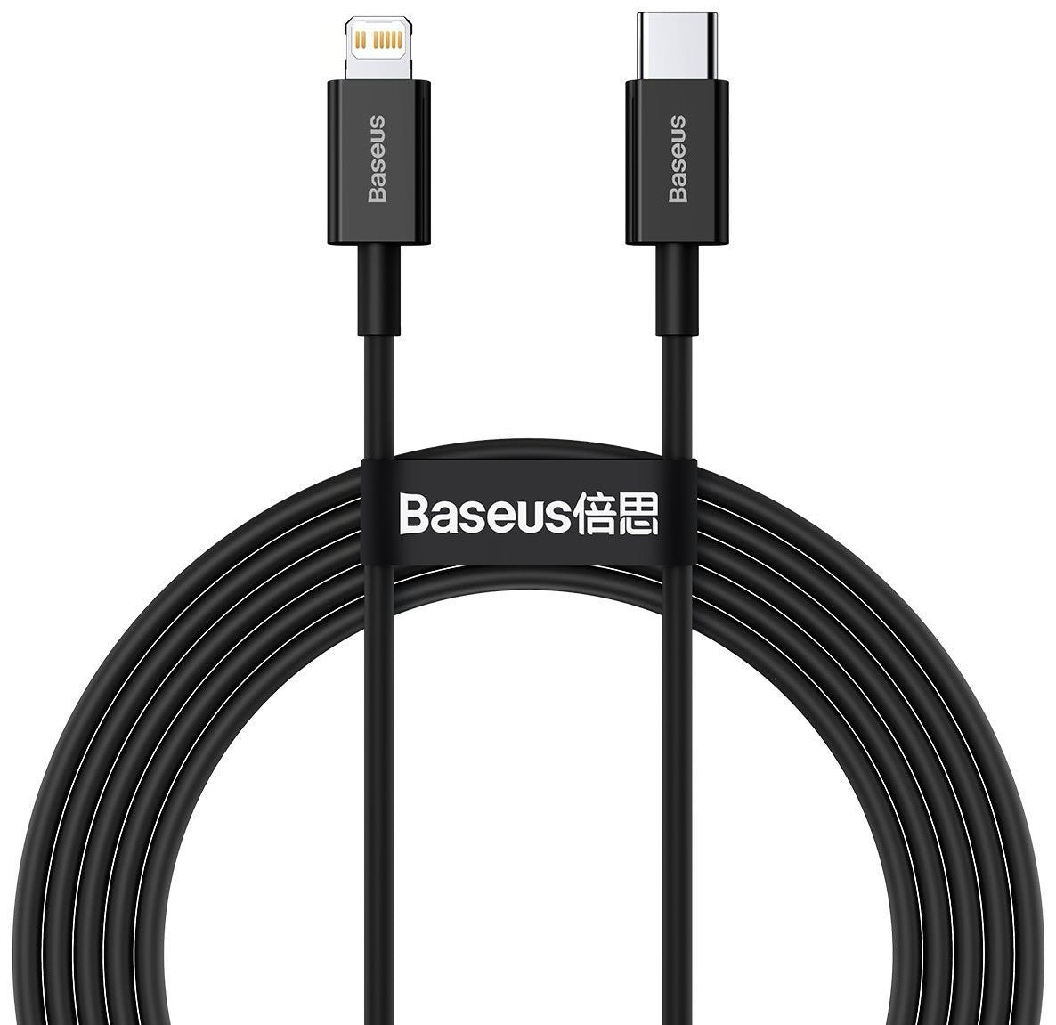 Baseus Superior Series USB-C - Lightning podatkovni in polnilni kabel, 20 W, 2 m, črn CATLYS-C01