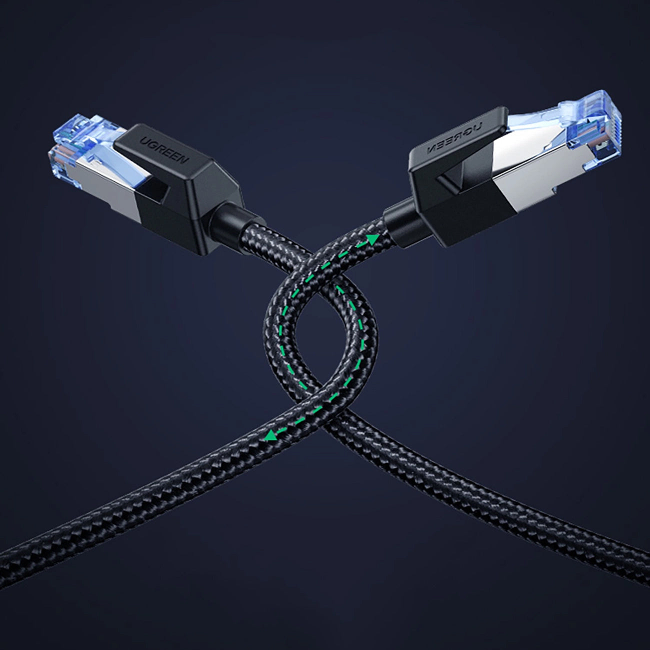 UGREEN NW153 Network Cable, UTP, Cat8, 1.5m, Black