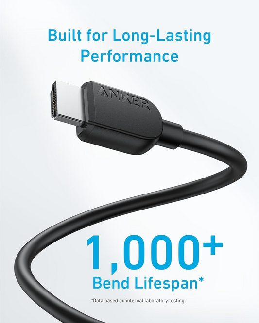 Video kabel Anker, HDMI - HDMI, 8K, 1.8m, Črn A8742011