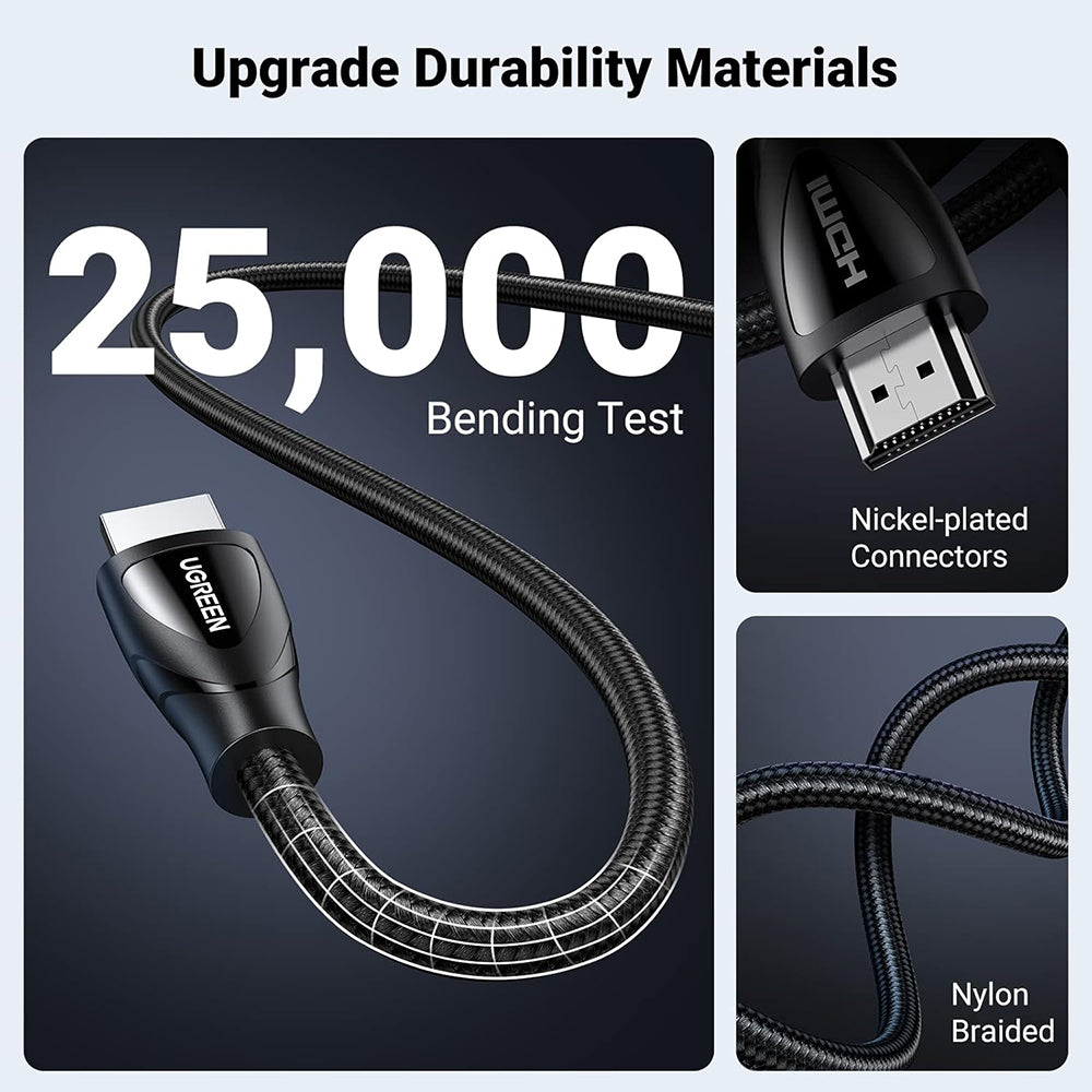 Video kabel Ugreen HD140 (80405), HDMI - HDMI, 8K, 5m, Črn