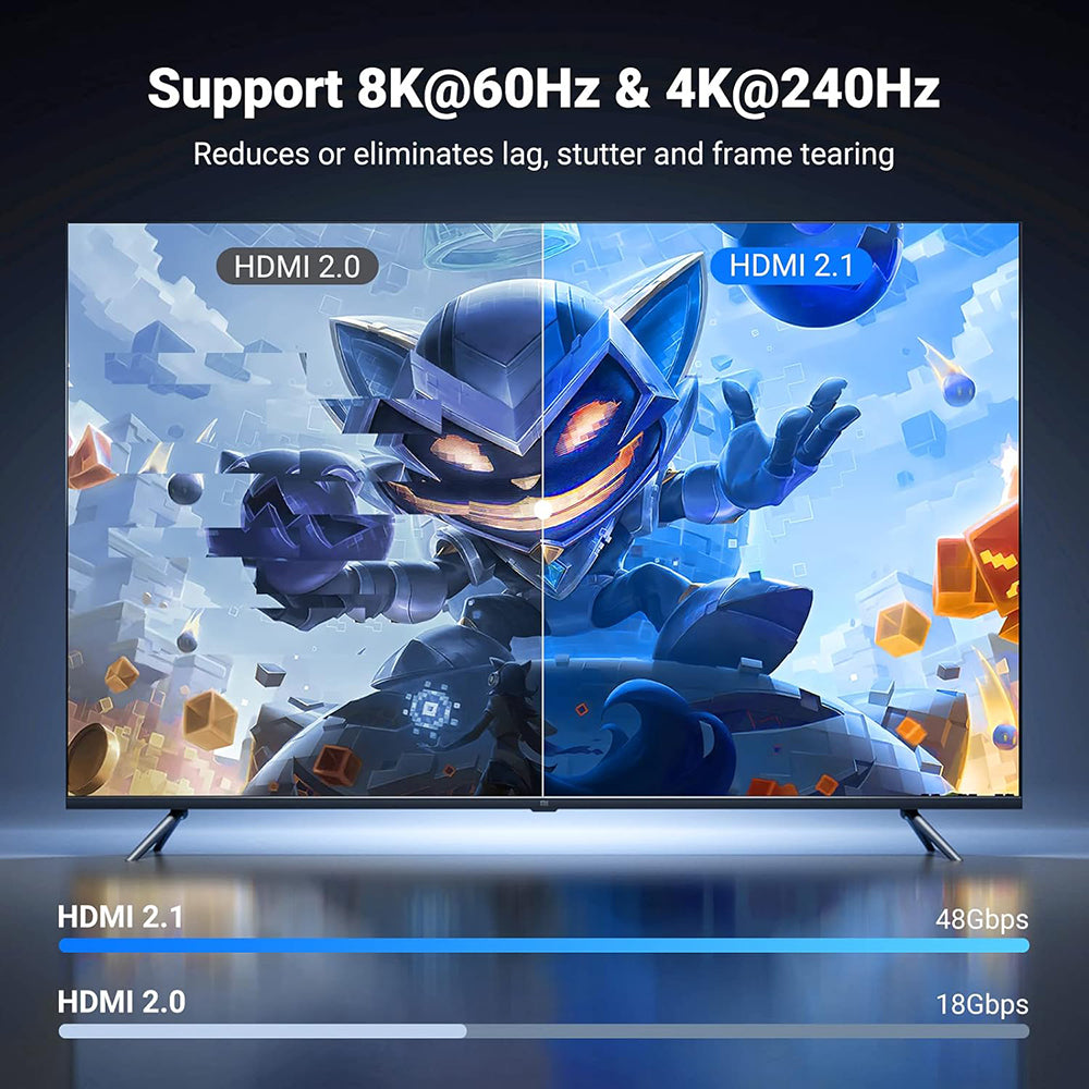 Video kabel Ugreen HD140 (80405), HDMI - HDMI, 8K, 5m, Črn