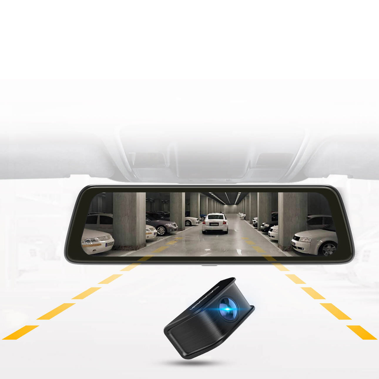 Avto kamera Spredaj Zadaj DDPAI mola E3, 2K, Wi-Fi
